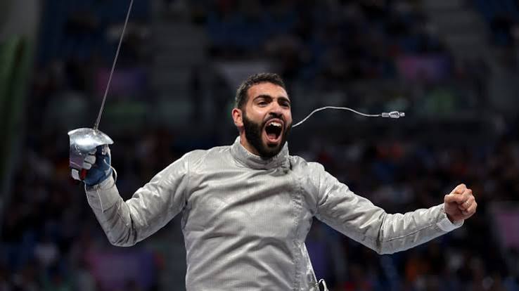 Ziad Elsissy celebrating a victory in international competition